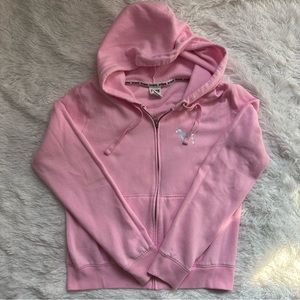 Vintage Vs Pink Zip Up Hoodie